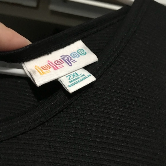 Black LuLaRoe Amelia dress 2xl - Picture 2 of 5